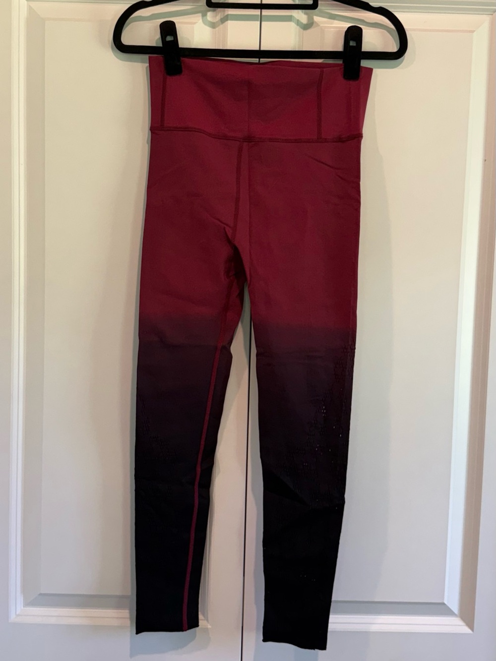 Varley Ombre Burgundy High-Waist Leggings